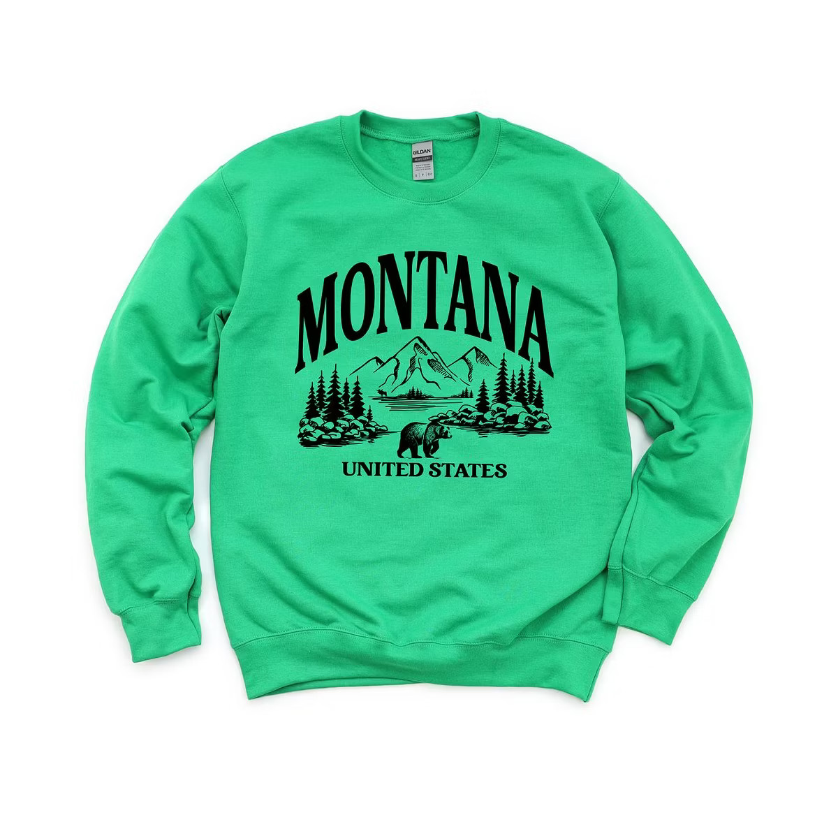 Simply Sage Market Women's Graphic Sweatshirt  Montana Forest Scene | Target