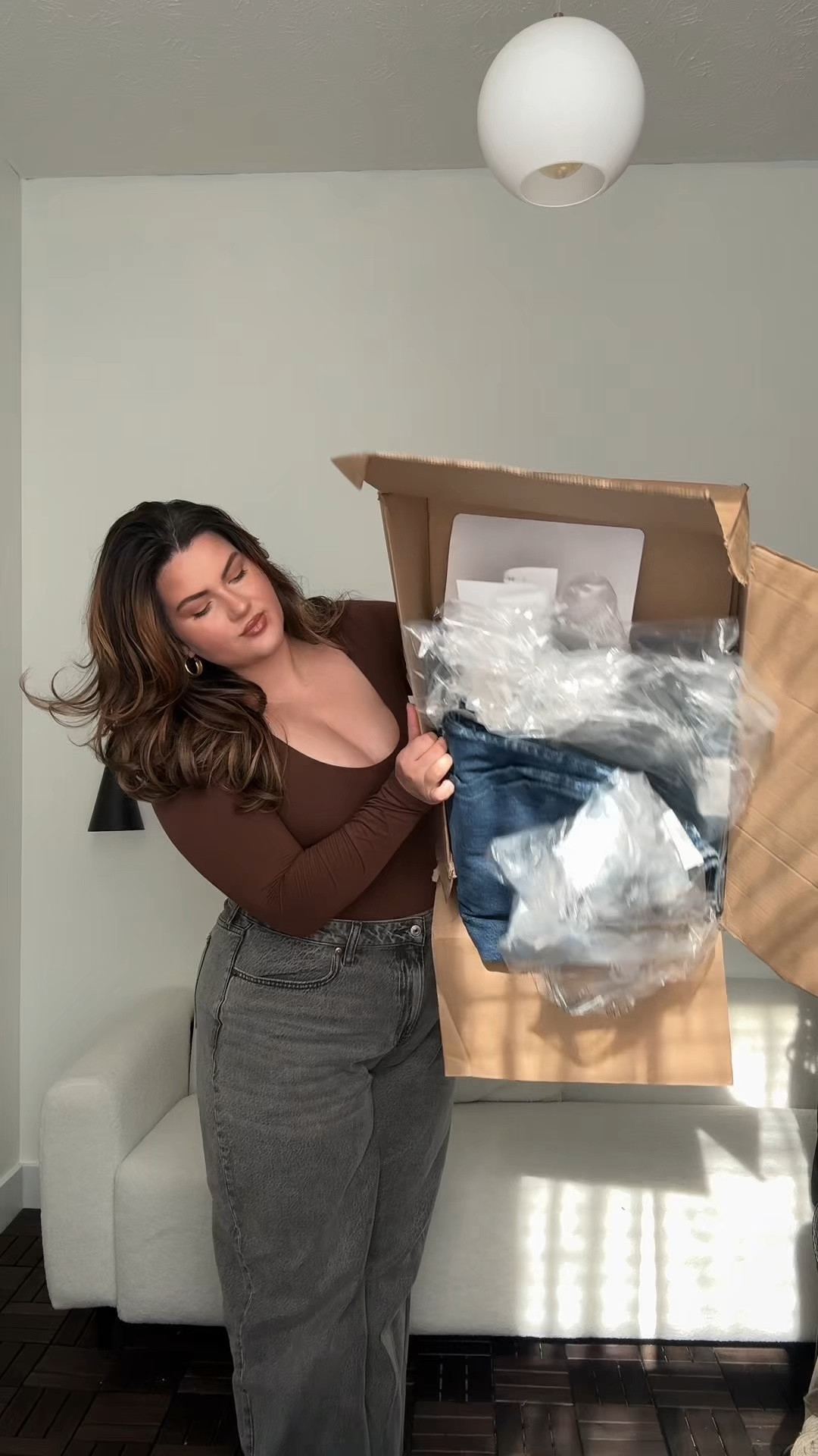 Belly friendly jeans that hug curves in the right places? Wearing a 33R in the high rise loose jean and the tapered jean, and a 32R in the wide leg jean (I’m typically a US 14, hourglass shape, 48” hip and 35” waist)

Jeans, curvy jeans, Abercrombie jeans, wide leg pants, loose jeans, belly friendly outfits, pants, jean haul, denim haul, midsize outfits, curvy outfits

#LTKSaleAlert #LTKMidsize #LTKPlusSize