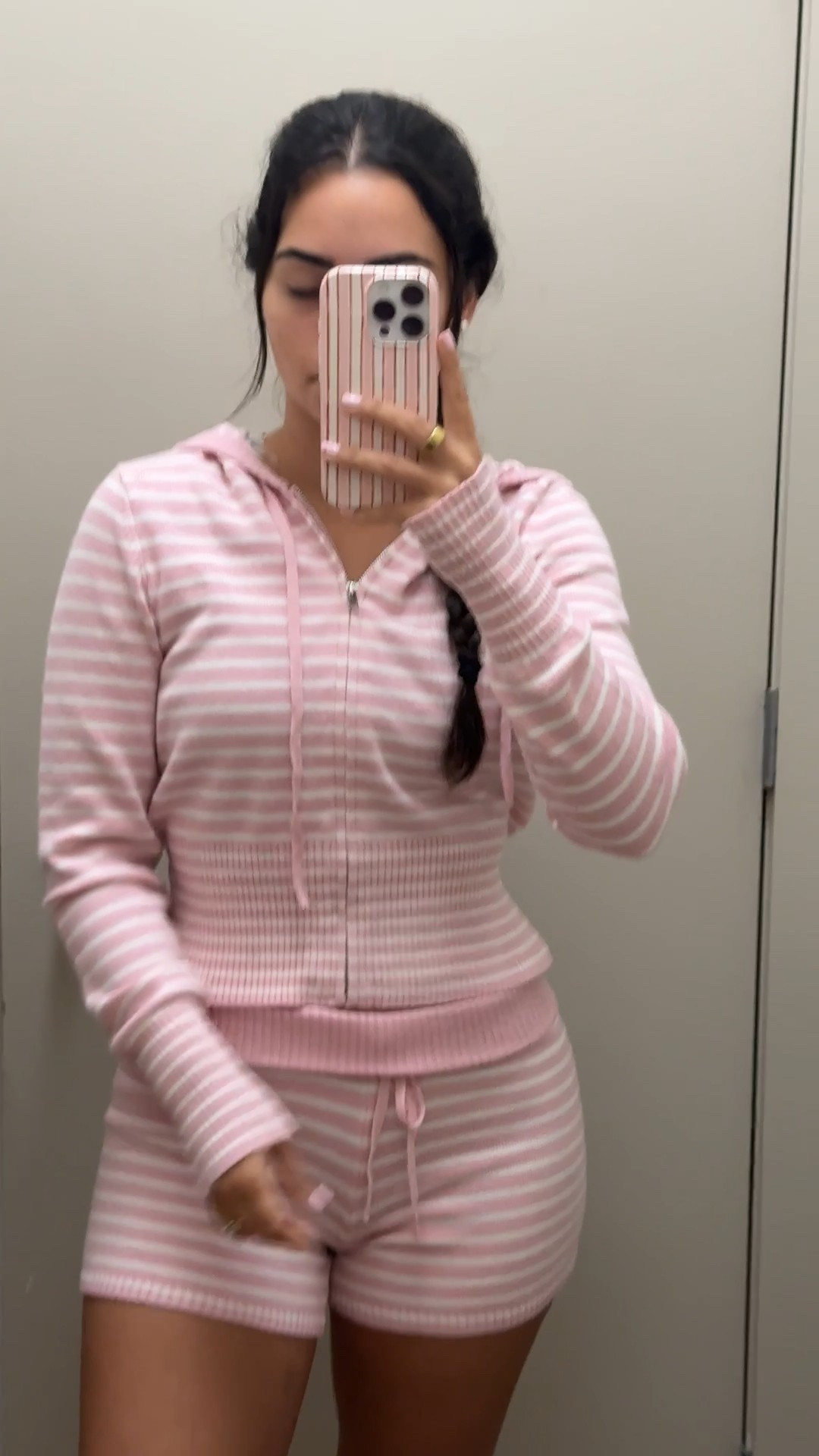 this pink and white striped sweater that is so cute for lounging around the house running errands or watching a pretty sunset obviously ahha! 

#LTKdayinmylife #LTKootd #LTKValentine