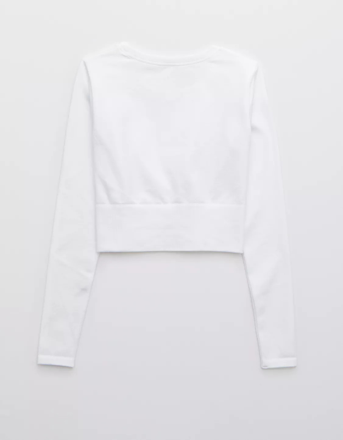 OFFLINE By Aerie Sidewalk Seamless Long Sleeve Cropped T-Shirt | Aerie