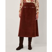 Monsoon Lana Suedette Midi Skirt | Simply Be (UK)