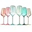 Colored Crystal Wine Glass Set of 6, Gift For Holiday, Mothers Day, Wife, Mom Friend - Large 12 o... | Amazon (US)