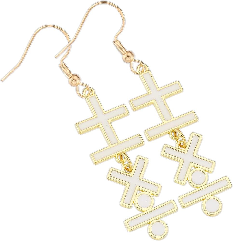 Math Teacher Gifts For Women Earrings Best Funny Cute Math Symbol Earrings Items Fun Math Earring... | Amazon (US)
