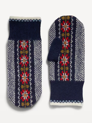 Fair Isle Craft Stitch Mittens for Women | Old Navy (US)