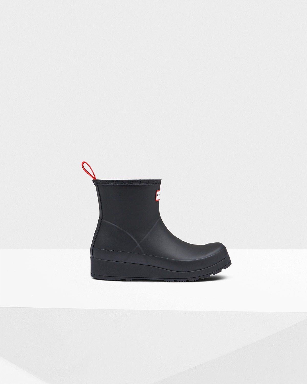 Hunter Original Play Short Rain Boots: Negro - Us 5 | Spring