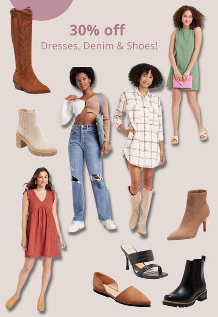 Target Labor Day Sale! 30% off shoes, boots, dresses and denim! Linking my favorites. 

#LTKshoecrush #LTKsalealert #LTKSeasonal