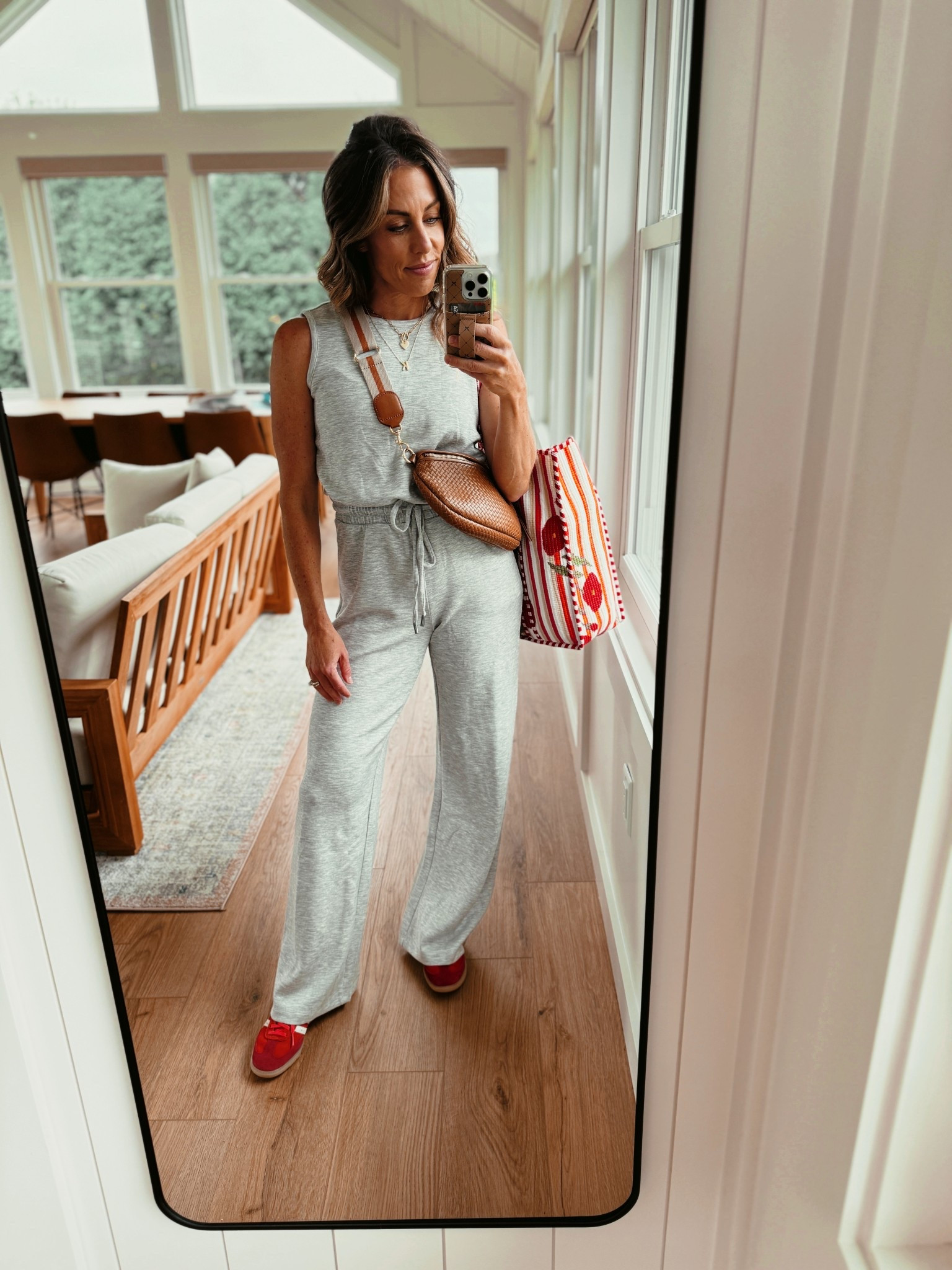 Love this spanx look-for-less jumpsuit. In an Xs. Runs large. I am 5’2” for reference. It’s a tad too long. 