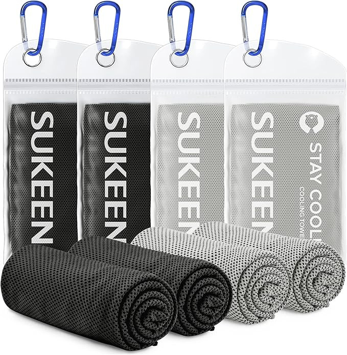 Sukeen Cooling Towel for Neck and Face (40"x12"), Microfiber Bulk Cooling Towels for Athletes Coo... | Amazon (US)
