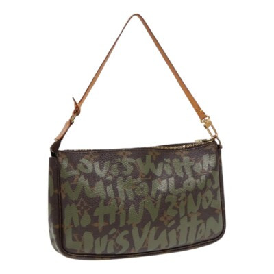 LOUIS VUITTON Monogram Graffiti Pochette Accessoires Green M92191 LV Auth 87824  | eBay | eBay US