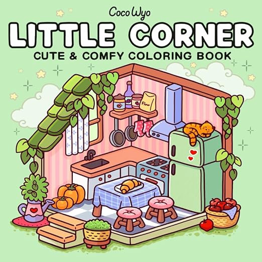 Little Corner: Coloring Book for Adults and Teens, Super Cute Designs of Cozy, Hygge Spaces for R... | Amazon (US)