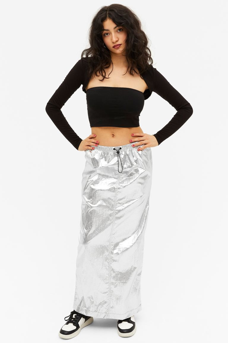 Crinkle maxi-jurk parachute rok | H&M (DE, AT, CH, NL, FI)
