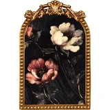 Home Decor Collection 6x8 Gold Ornate Arch Tabletop Framed Moody Roses Floral Art with Metal Ease... | Walmart (US)
