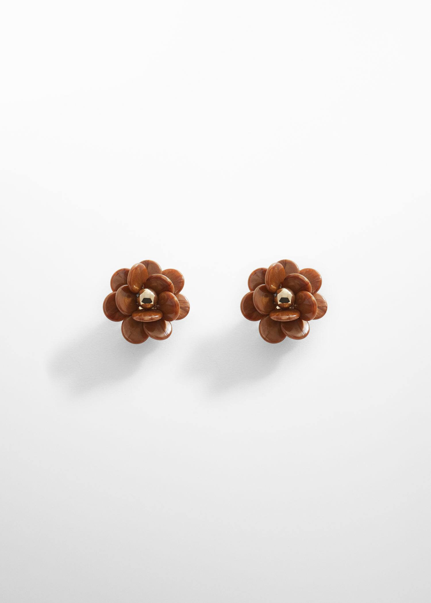 Maxi flower earrings -  Women | Mango USA | MANGO (US)