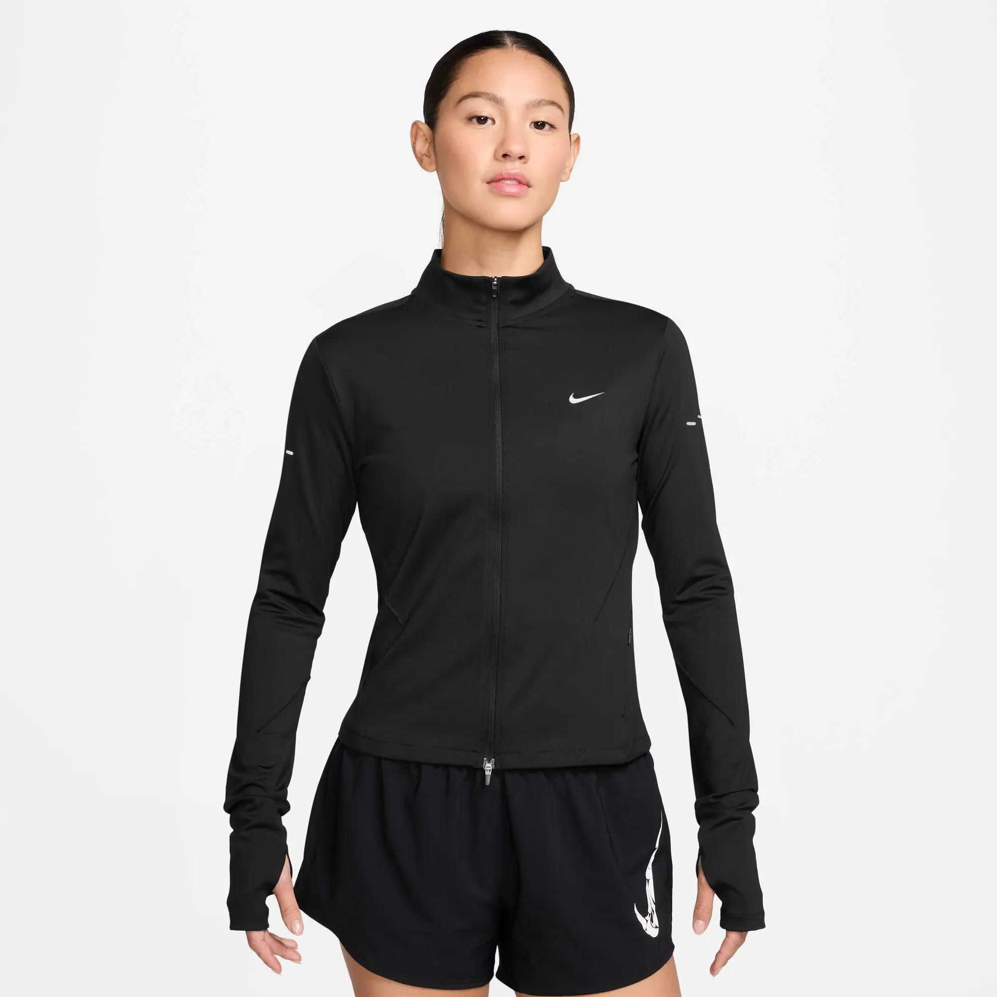 Women's Nike Swift Dri-FIT Mid Layer Full Zip - Black, Size: L | Apparel - Road Runner Sports | Road Runner Sports
