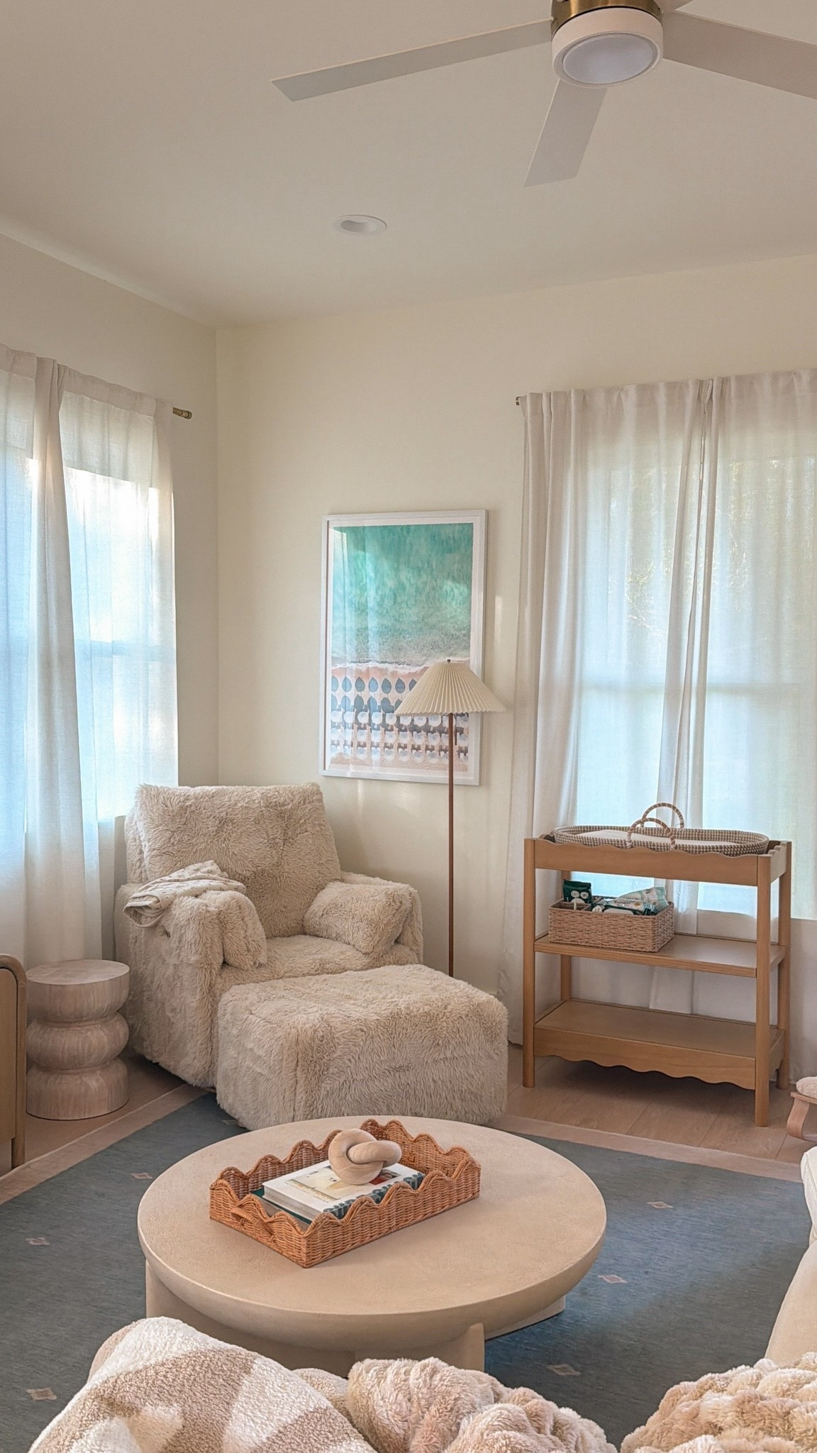 Little down stairs nursey set up and my living room furniture 

#LTKBump #LTKHome #LTKBaby