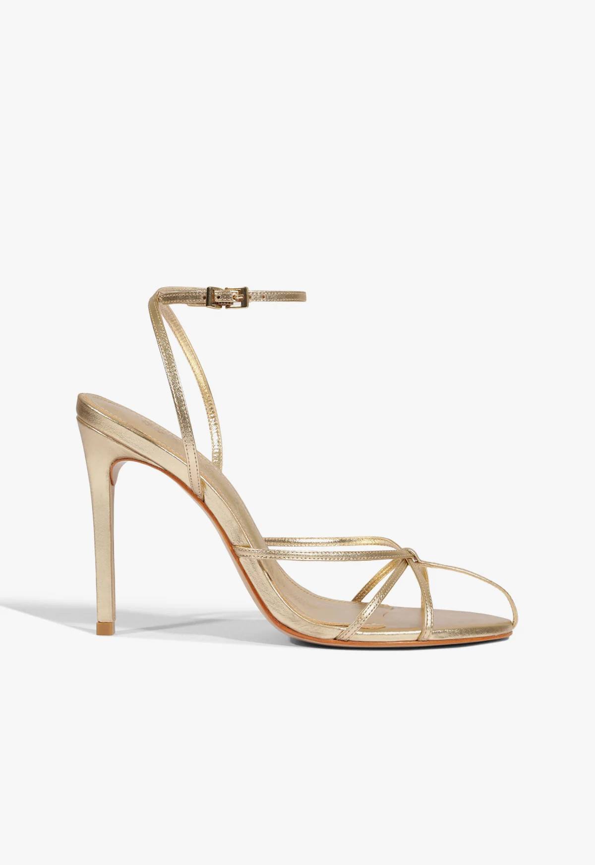 Iris Gold High Stiletto Heel Sandal | Schutz (US)