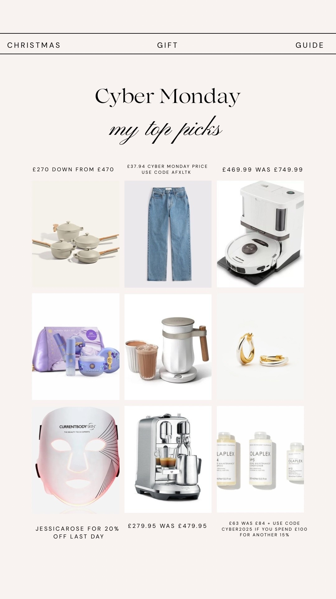 Cyber Monday deals ✨ most things and discounts will end today! 

#LTKuk #LTKfestive #LTKCyberWeek