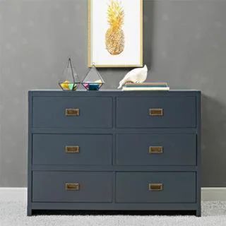 Avenue Greene Jordan 6-Drawer Dresser (Graphite Blue) | Bed Bath & Beyond
