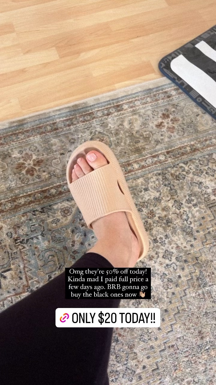 Obsessed with these comfy affordable slide sandals. Perfect for literally everywhere. Pool, errands, beach, walking. They are great for plantar fasciitis or any foot and joint pain. Plus they’re currently on sale for half off on Amazon! 

#LTKunder50 #LTKshoecrush #LTKsalealert