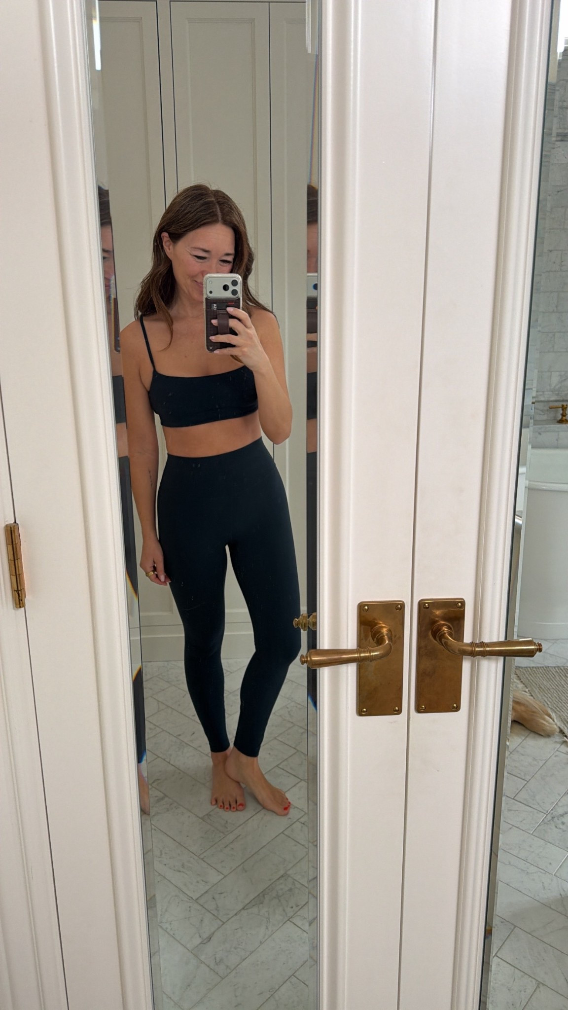 Love this workout set. Stays in place while lifting or doing Pilates & comes in lots of colors. 

I’m wearing the “Cove” color and also have it in black! 

Size small in the top
XS in the bottoms 



#LTKOver40 #LTKActive #LTKfitnessgoals