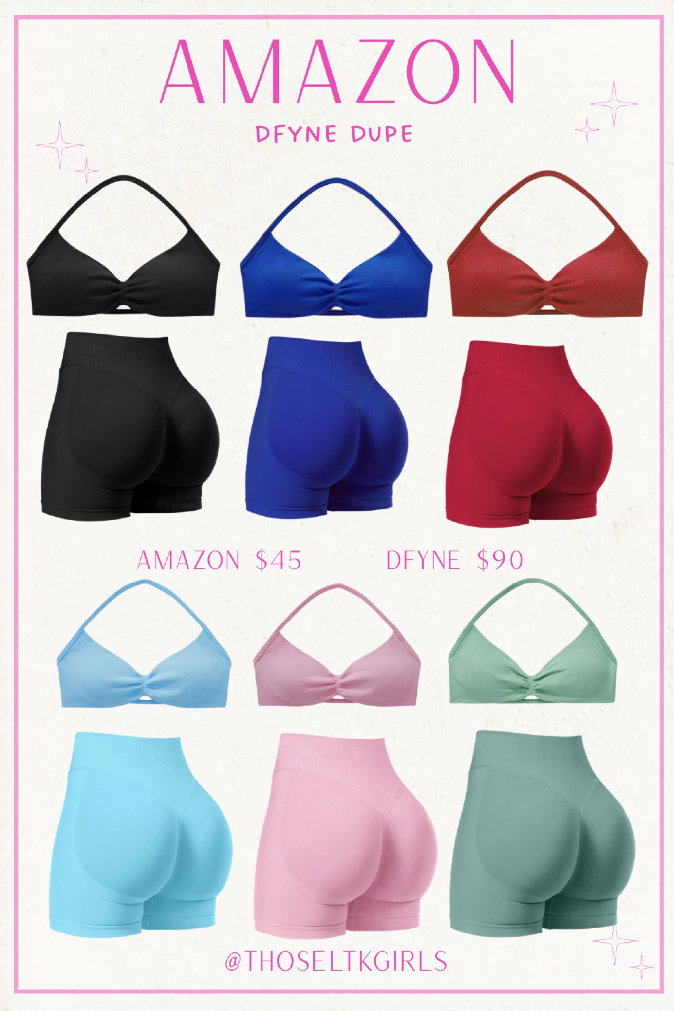 Amazon Dfyne Inspired Workout Set🦋



Amazon Find, Lifting Fit, Budget Friendly Activewear, Cute Gym Outfit, Affordable Workout Attire, Sports Bra, Dfyne Dupe, Exercise Fit


#LTKActive #LTKFindsUnder50 #LTKSaleAlert