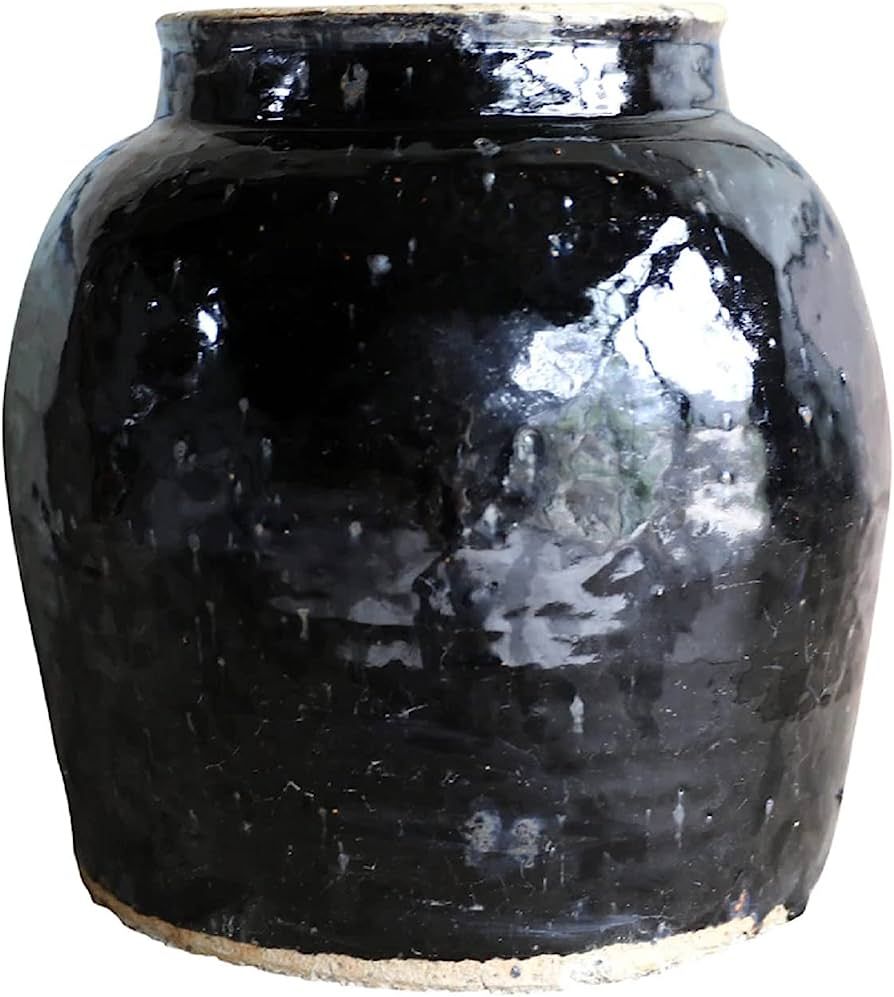 Artissance Lily's Living Large Vintage Oil Pot with Black Glaze, 11 Inch Tall (Size & Finish Vary... | Amazon (US)