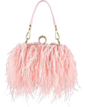 Tessco for you Ostrich Feather Purse for Women | Amazon (US)
