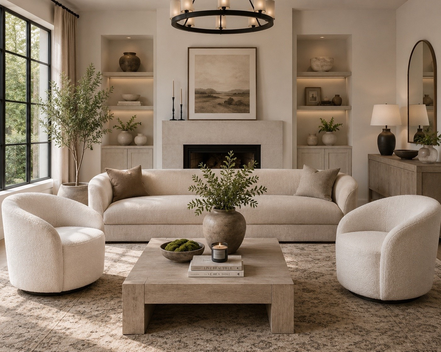 The perfect neutral living room 🤎 Cozy, elevated & timeless. Shop the look on LTK ✨


neutral living room, boucle chairs, cream sofa, coffee table, olive tree, Wayfair finds, modern home decor, LTK home finds