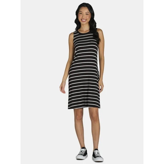 Time and Tru Women's Sleeveless Knit Swing Dress, Sizes XS-XXXL - Walmart.com | Walmart (US)