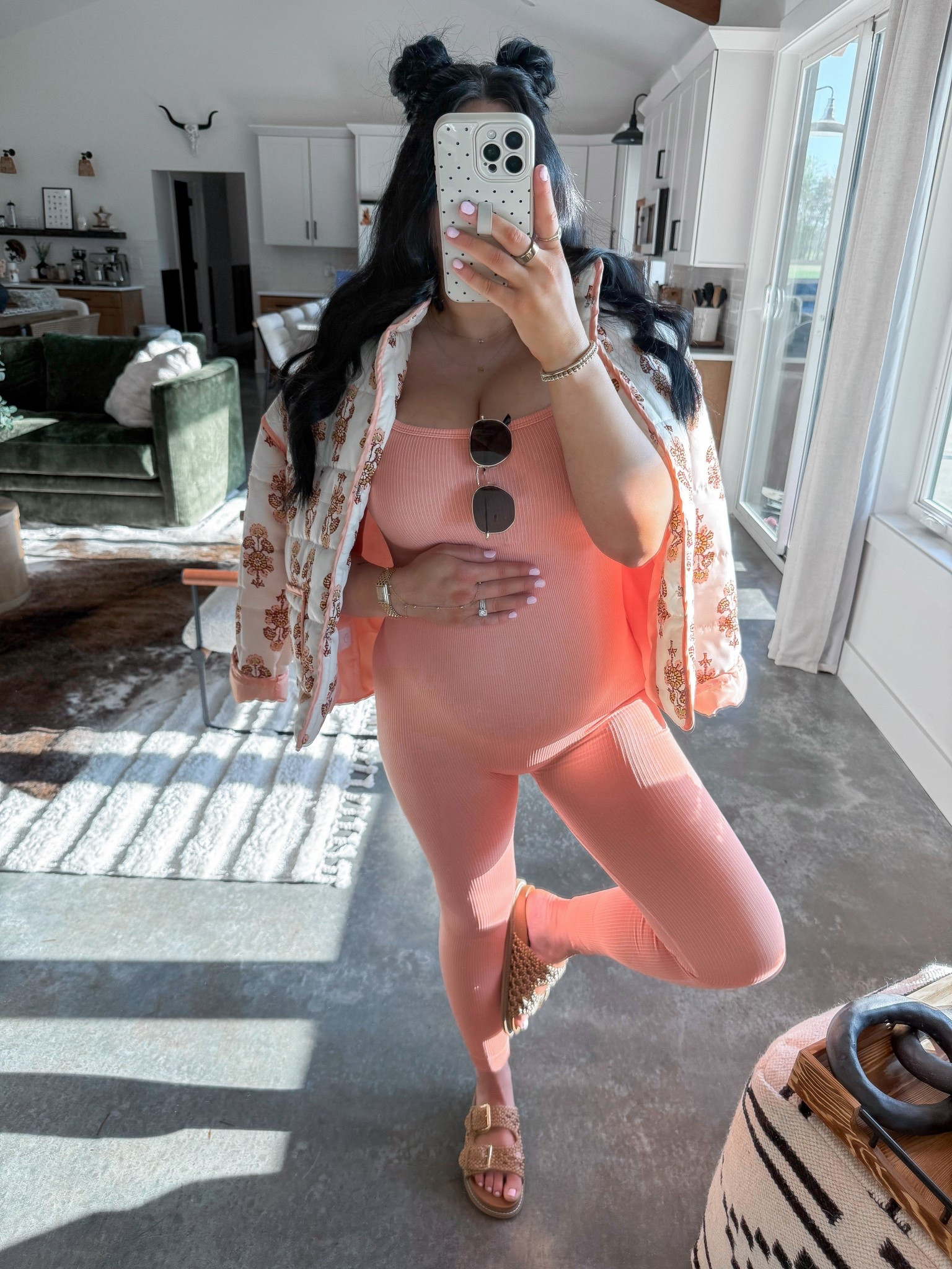 Athleisure OOTD at 34+ weeks pregnant 🍑🧡

Activewear Jumpsuit — medium
Quilted Jacket — small

I love how simple, easy, comfortable & colorful this spring outfit is! 👏🏼 I paired this coral colored ribbed activewear jumpsuit with this beautiful quilted jacket (super lightweight & perfect for spring!) Threw on these cute braided sandals & finished the look with my Amazon sunglasses & some simple gold jewelry. 



#LTKootd #LTKSeasonal #LTKBump