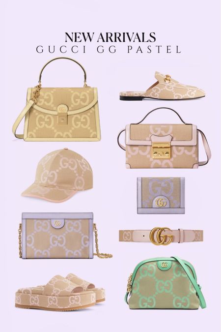Gucci new arrivals, spring collection, pastel gg monograms bags, gucci bags, summer handbags 

#LTKunder50 #LTKitbag #LTKsalealert