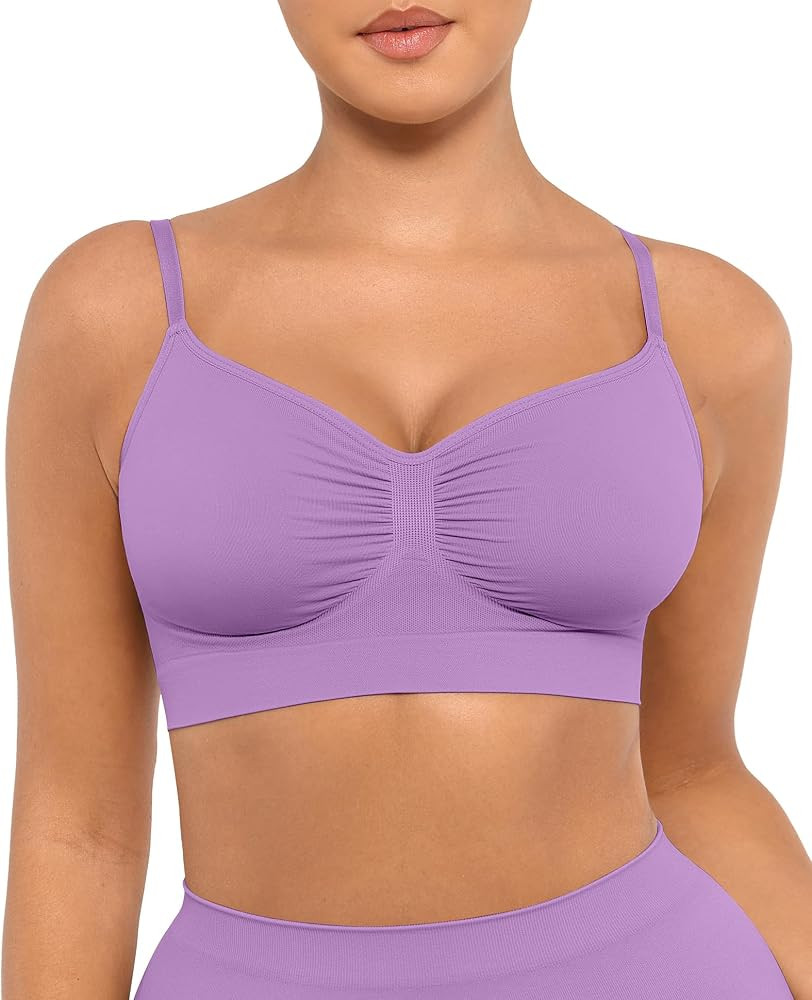 FeelinGirl Bralettes for Women with Support Comfortable Bras No Underwire Seamless Everyday Bras | Amazon (US)