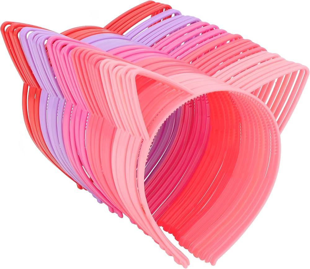 COCIDE 36Pcs Cat Ears Headbands Plastic Taylor Party Decorations Kitty Headbands Gabby Party Favo... | Amazon (US)