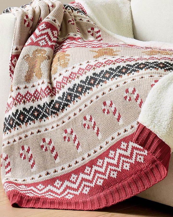 Wrap yourself in holiday warmth with the Spice Fair Isle Knit Jacquard Throw. Adorned with festive candy canes, a classic Fair Isle pattern, and the charming gingerbread duo, Mr. and Ms. Spice, this throw is as cozy as it is cheerful. Backed with ultra-soft faux sherpa, it’s perfect for snuggling up all season long.

Gift Idea: This throw makes a wonderful holiday gift. Its soft, luxurious texture and festive design make it ideal for anyone who loves to snuggle up during the colder months. Pair it with a set of hot cocoa mix, a holiday-scented candle, or a good book to create a heartwarming holiday gift package!

#LTKHome #LTKGiftGuide #LTKHoliday