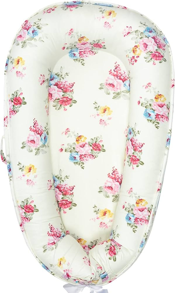 Baby Lounger Replacement Cover (Adjustable Ribbon), 100% Hypoallergenic Cotton Infant Nest Extra ... | Amazon (US)