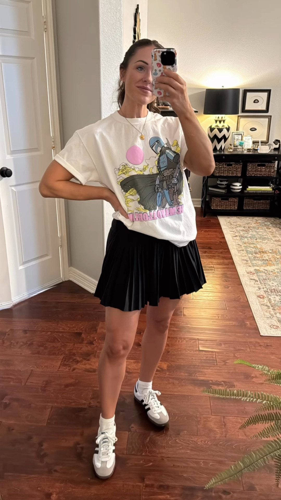 Styling a target tennis skirt mandalorian graphic tee shirt

#LTKFindsUnder50 #LTKActive #LTKStyleTip