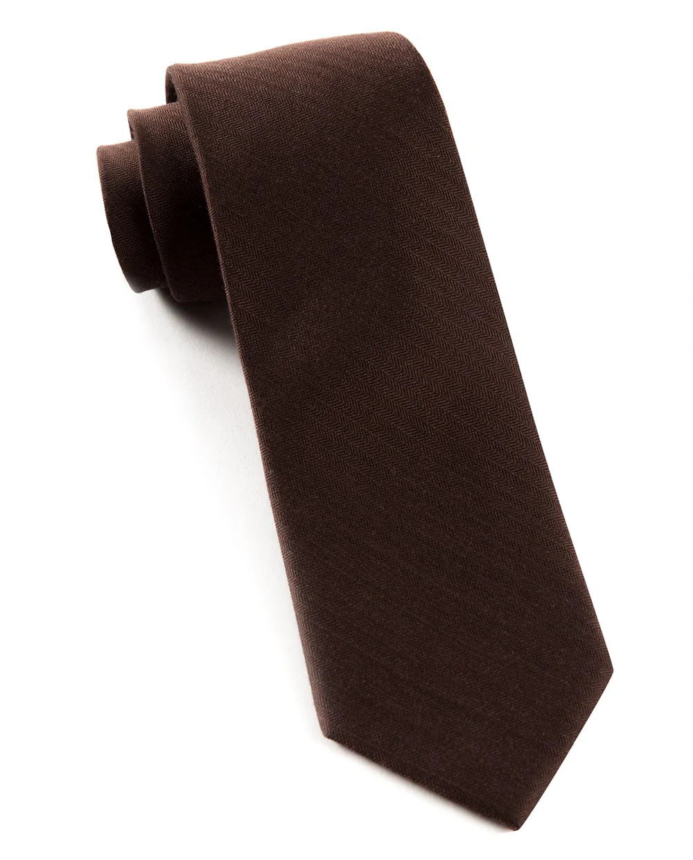 Astute Solid Chocolate Tie | Wool Ties | The Tie Bar | The Tie Bar