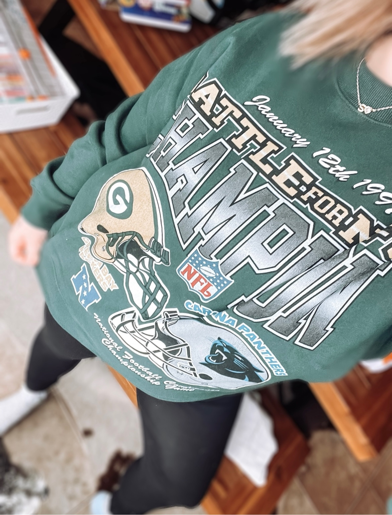 Coziest NFL crew neck! Keeps me so warm during the winter! I’m wearing an XL 5’4” 185 lbs! 

#LTKMostLoved #LTKfindsunder100 #LTKGiftGuide