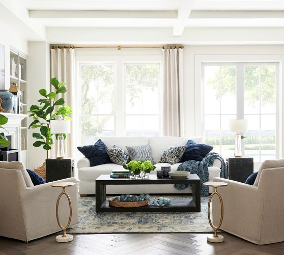 Folsom 58" Coffee Table | Pottery Barn (US)