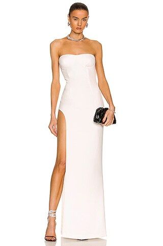 MONOT Tube Slit Dress in White | FWRD | FWRD 