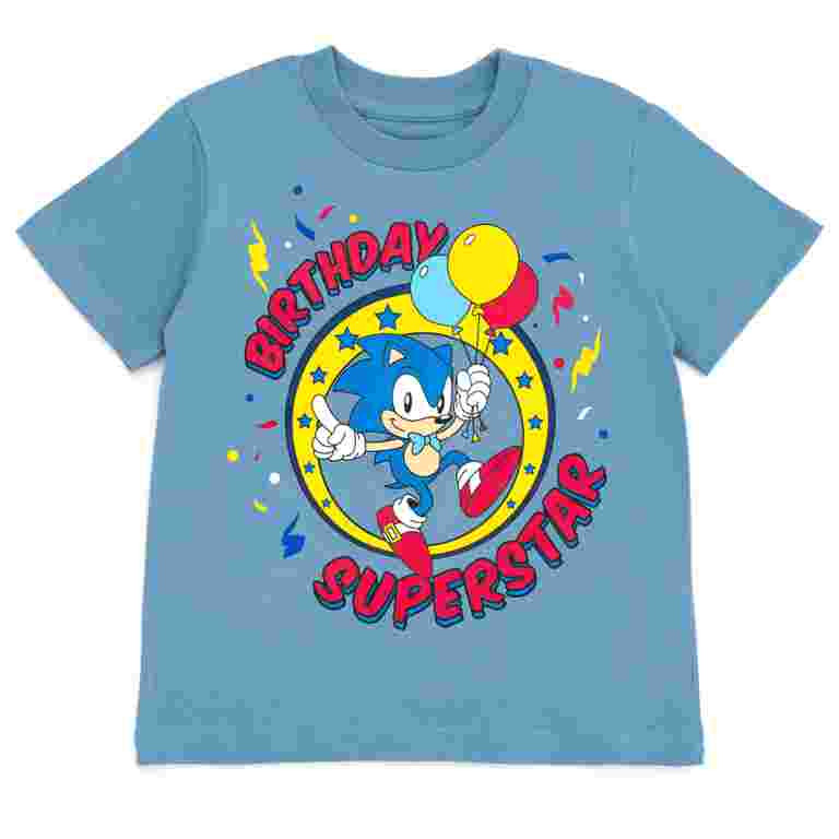 SEGA Sonic The Hedgehog Birthday Little Boys T-Shirt Little Kid to Big | Walmart (US)