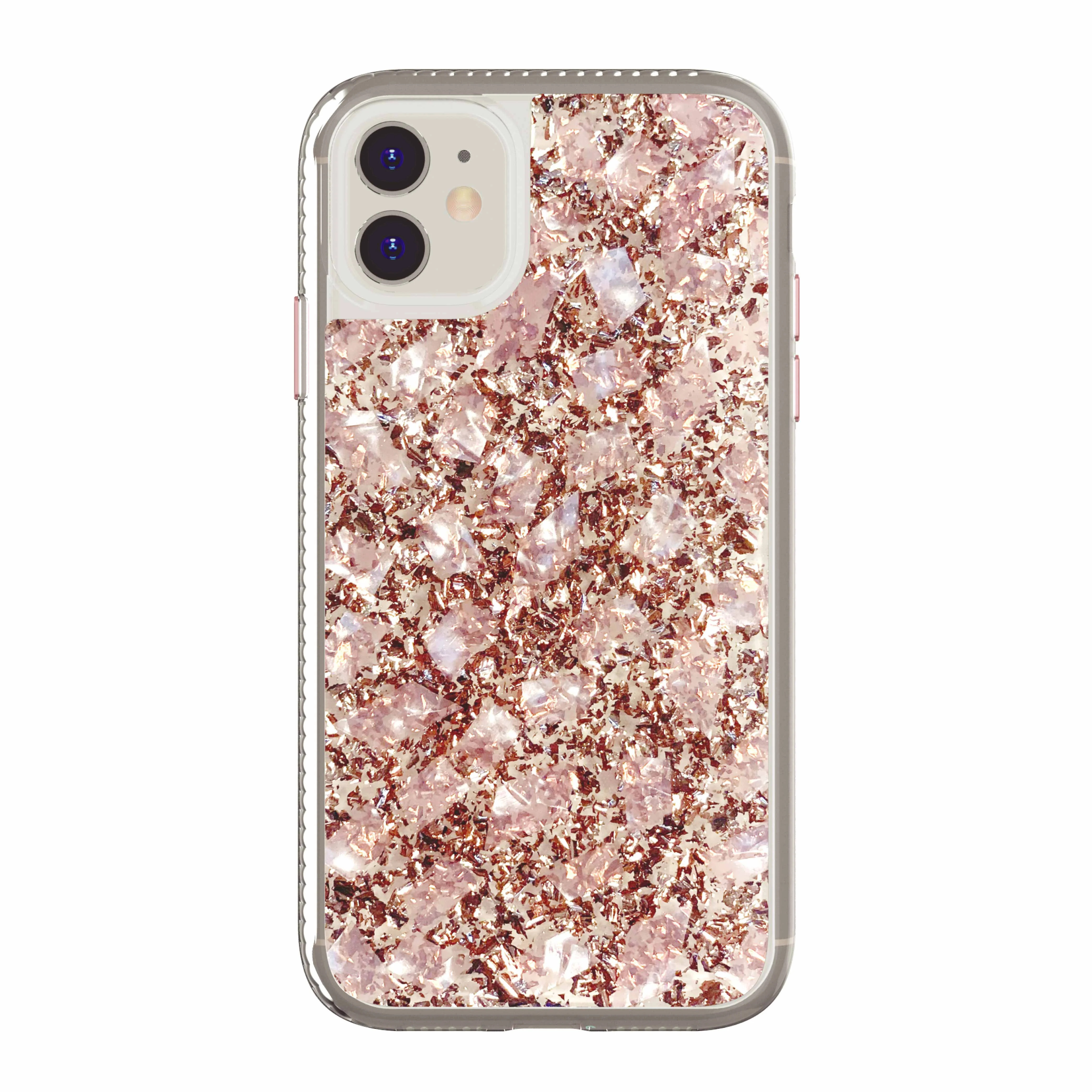 onn. Blush Gold Fleck with Shell Phone Case for iPhone 11/XR - Walmart.com | Walmart (US)