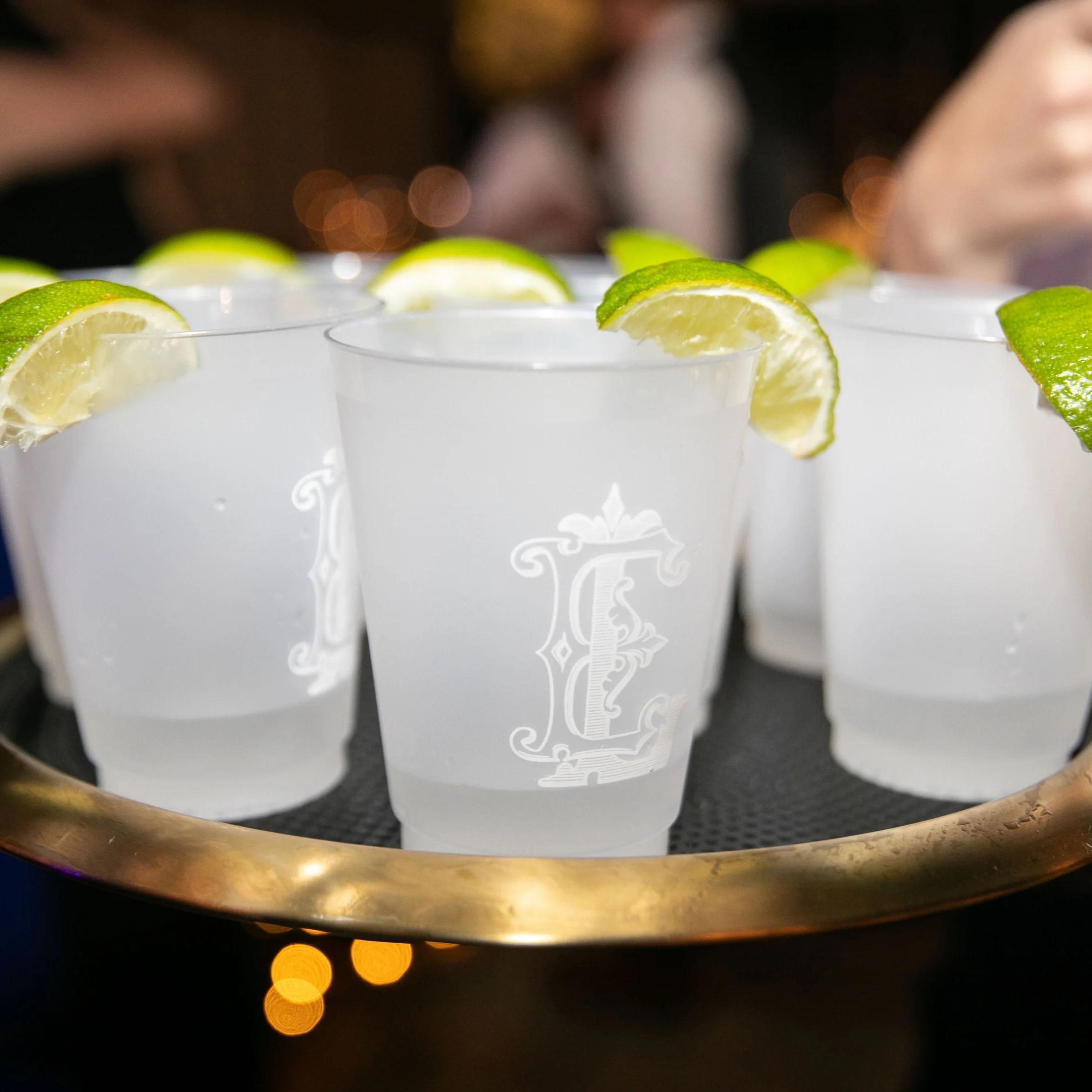 *shatterproof frosted flex cups, 1-color printing | The Essential Market