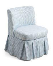 Poppi Gingham Pleated Skirt Accent Chair | Chairs & Seating | Marshalls | Marshalls