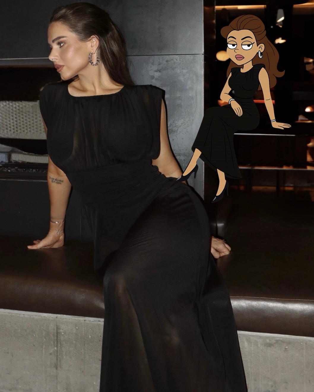 My new go to black dress #elegant #sheer #maxidress 

#LTKParties #LTKStyleTip