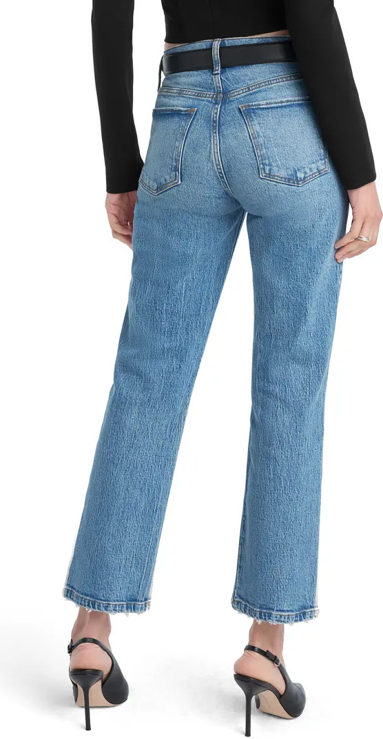 The Dot Mid Rise Straight Ankle Jeans | Nordstrom