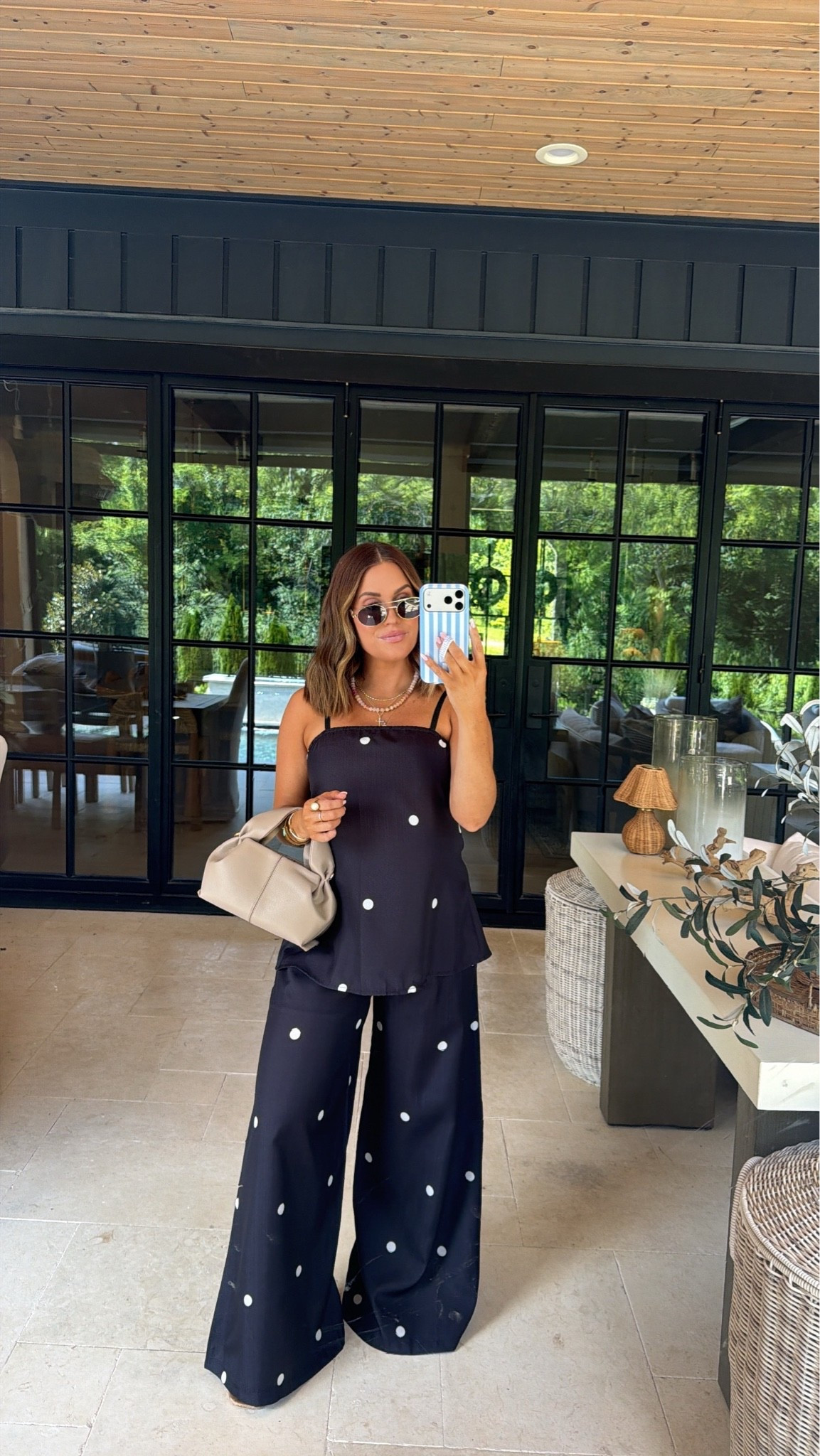Summer outfit inspo || wearing a small in this chic polka dot set from Amazon.  Accessories linked as well! Currently 25 weeks pregnant & bump friendly! 

Women’s summer outfit || summer maternity outfits || bump friendly summer || mom outfits || women’s fashion || summer ootd

#LTKootd #LTKSeasonal #LTKBump