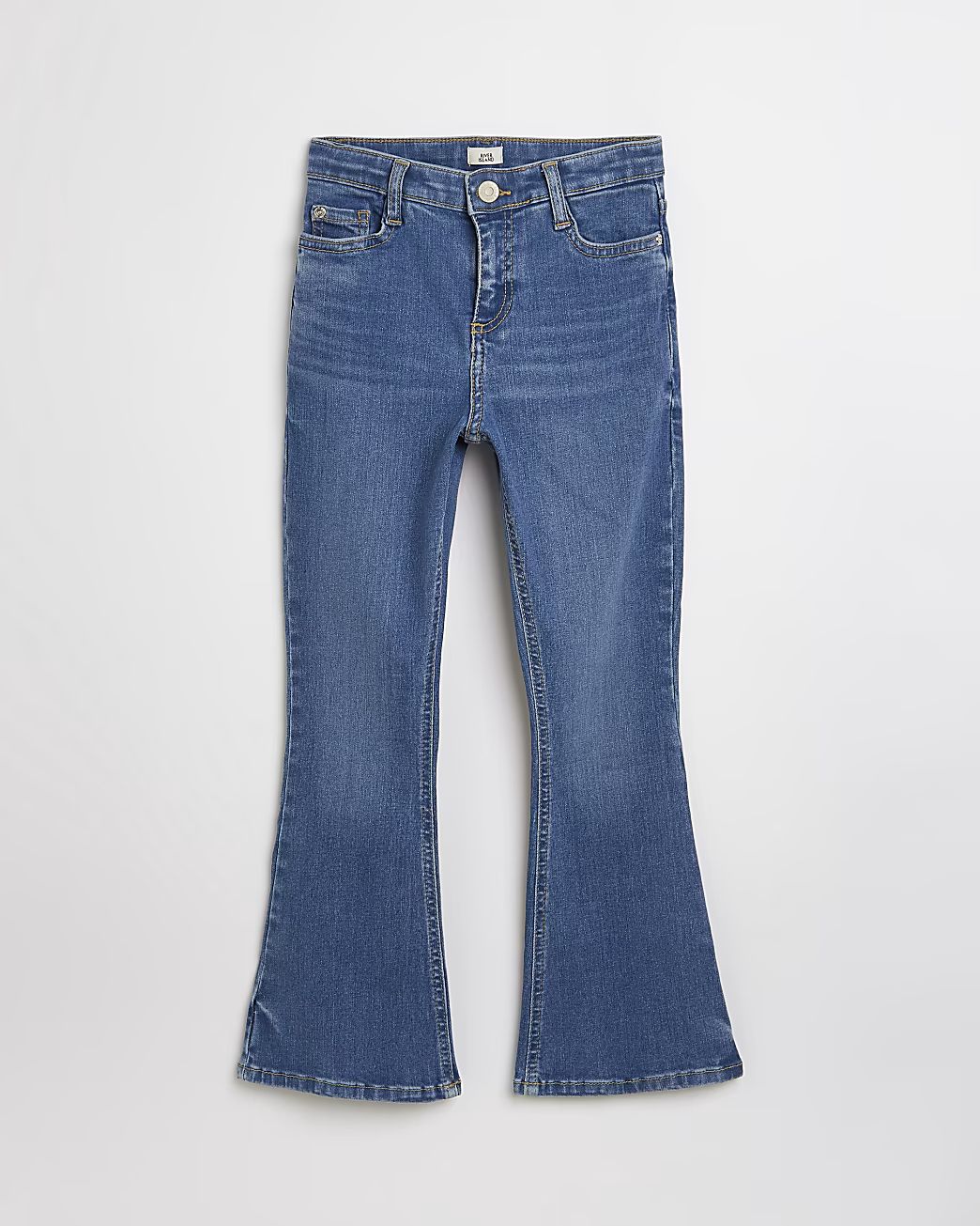 Girls blue flared jeans | River Island (UK & IE)