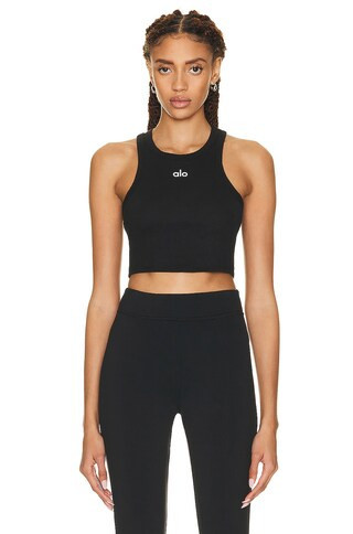 alo Aspire Tank Top in Black | FWRD 
