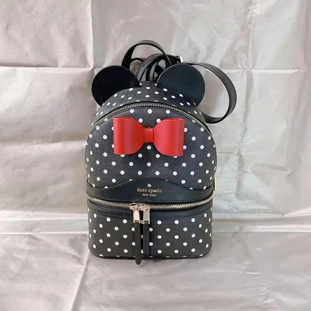 Kate Spade K7325 disney x kate spade new york minnie dome backpack in black multi | Walmart (US)